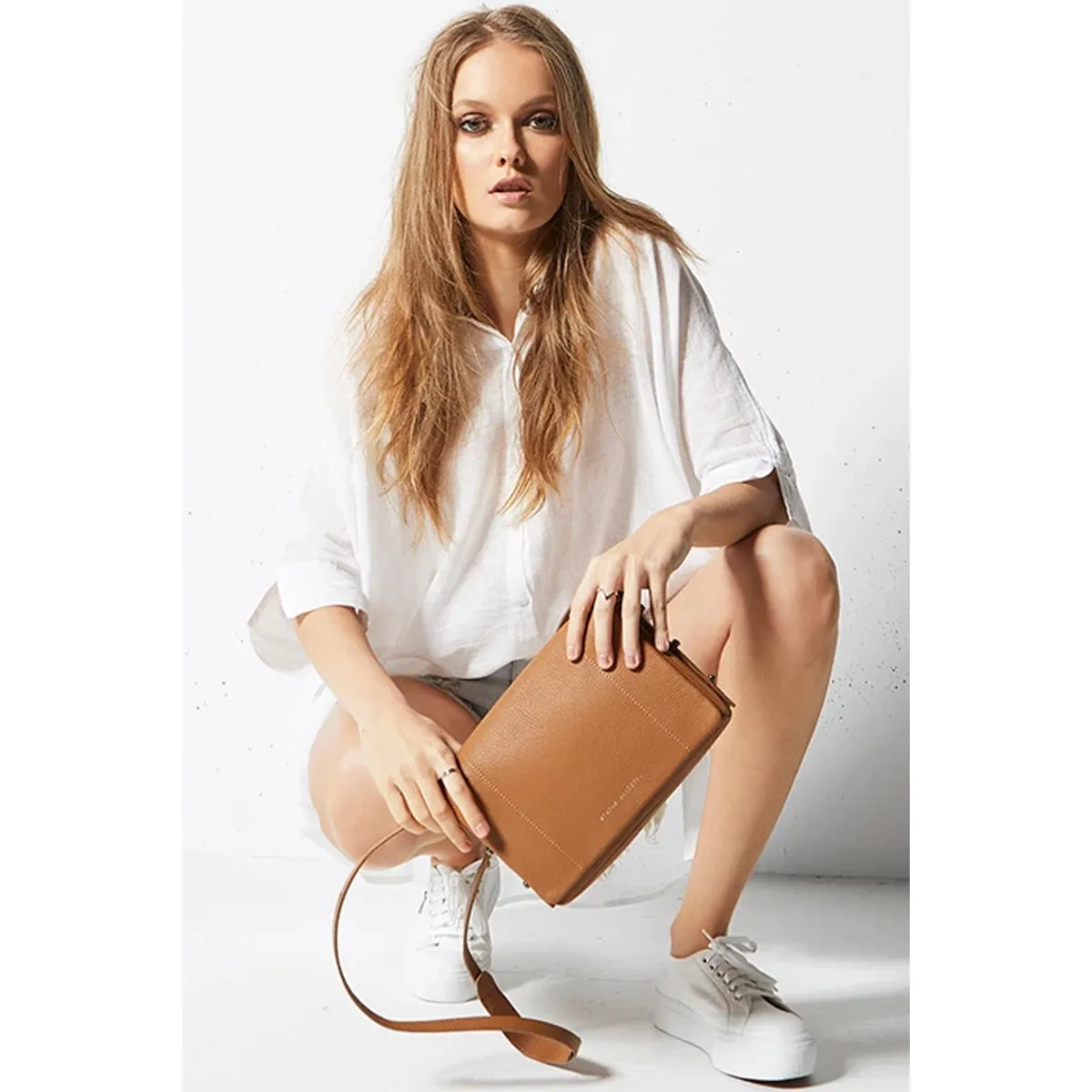 Succumb Crossbody Bag - Tan