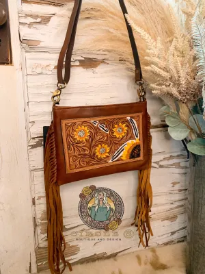 Sunflower Feather Bag