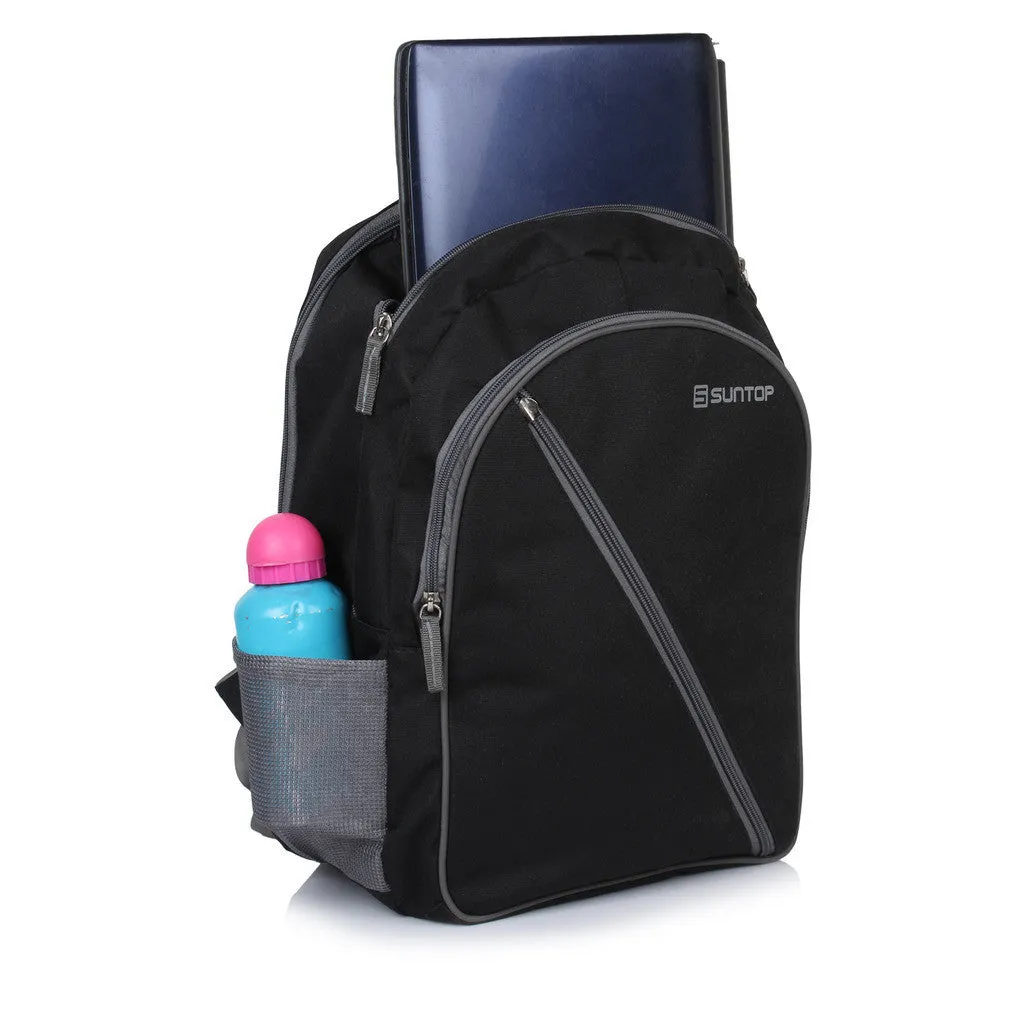 Suntop 17 inch Laptop Backpack(Black)