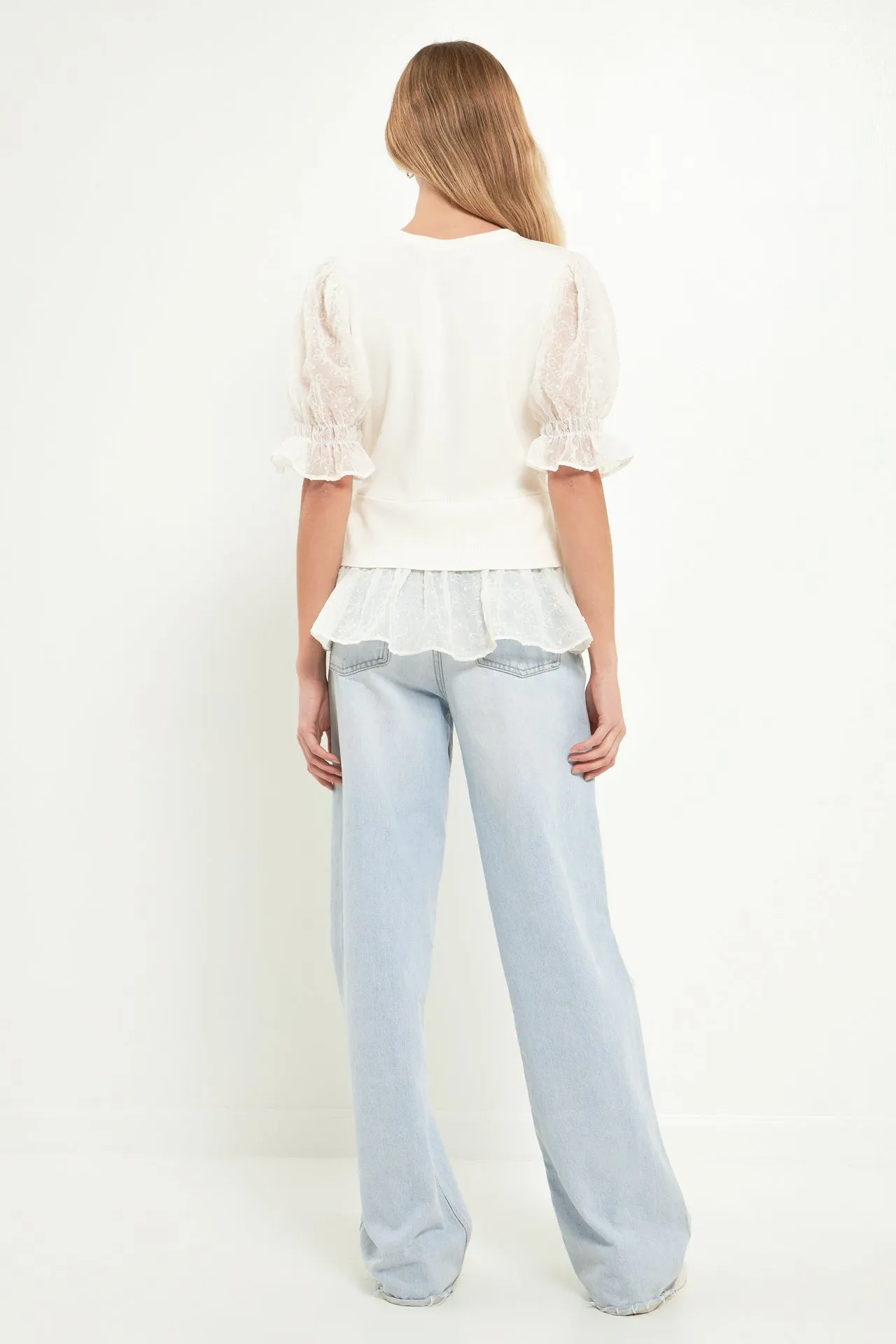 Textured Mixed Media Top
