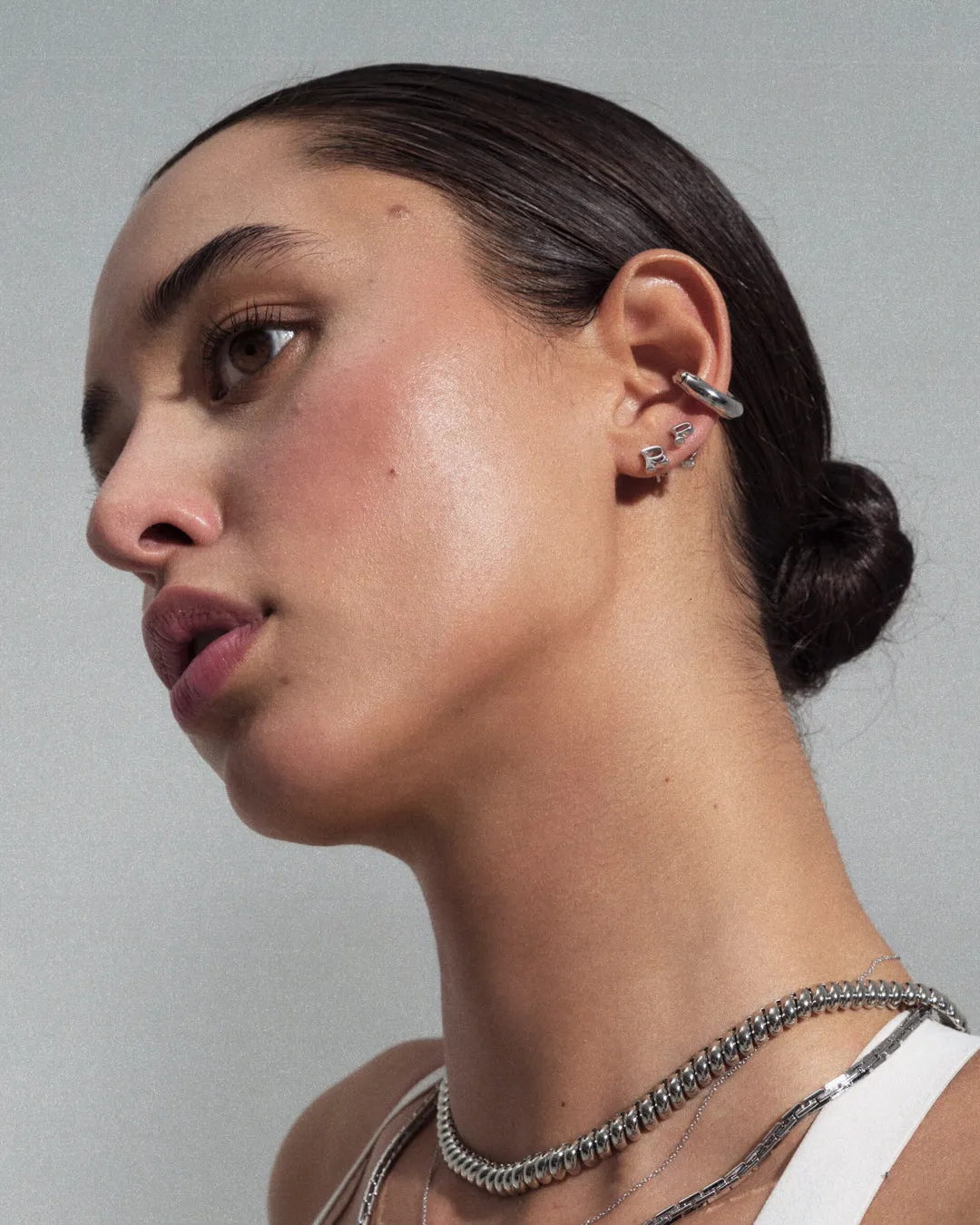 The Initial Stud Earrings [Vintage]