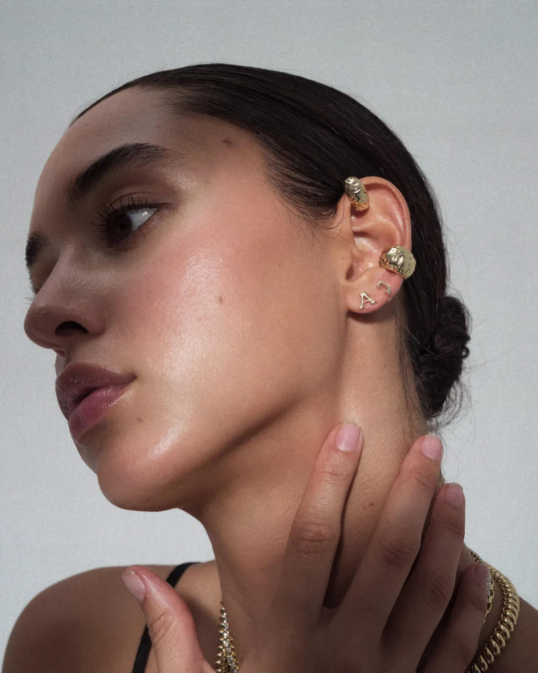 The Initial Stud Earrings [Vintage]