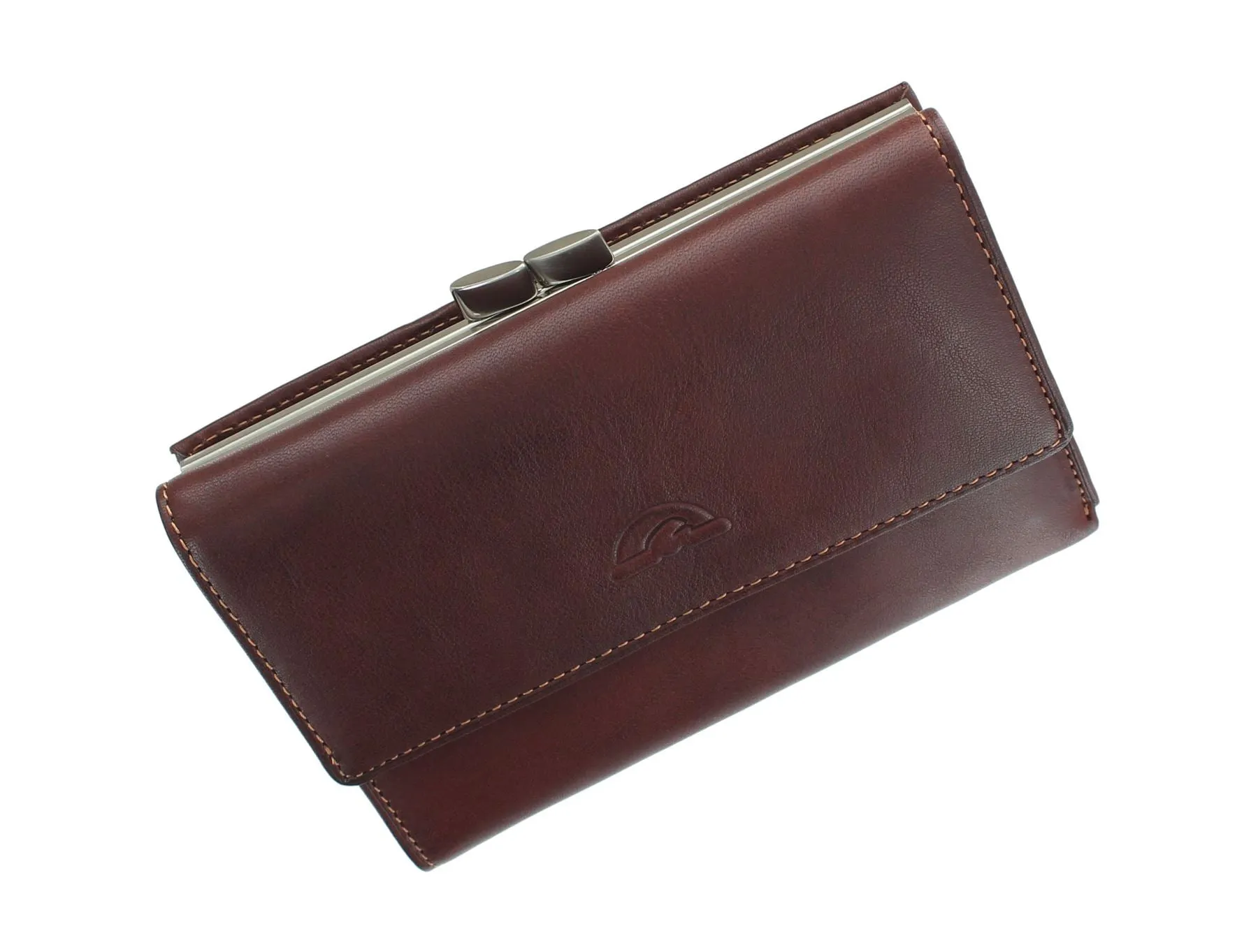 Tony Perotti Full Grain Leather Clip-Top Frame Purse With RFID Protection 1005_1