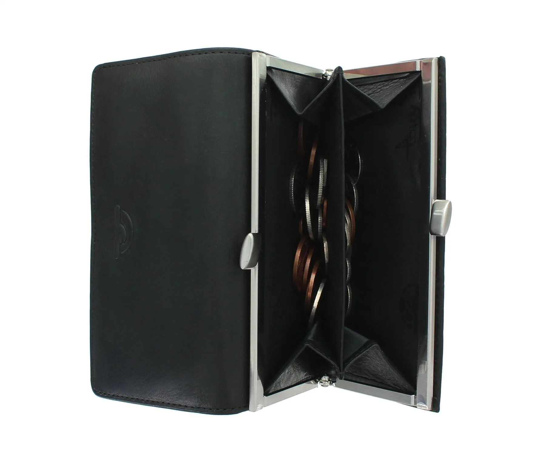 Tony Perotti Full Grain Leather Clip-Top Frame Purse With RFID Protection 1005_1