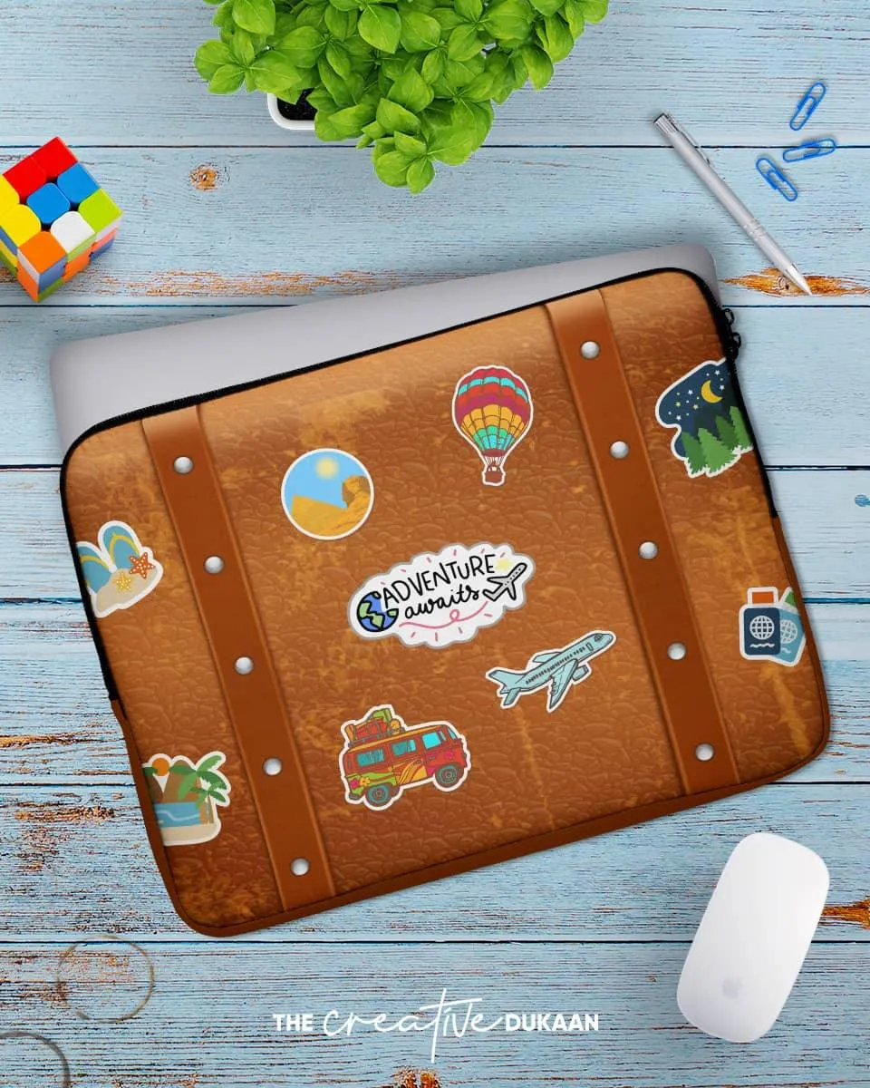 Travel Theme Cool Laptop Sleeve Bag
