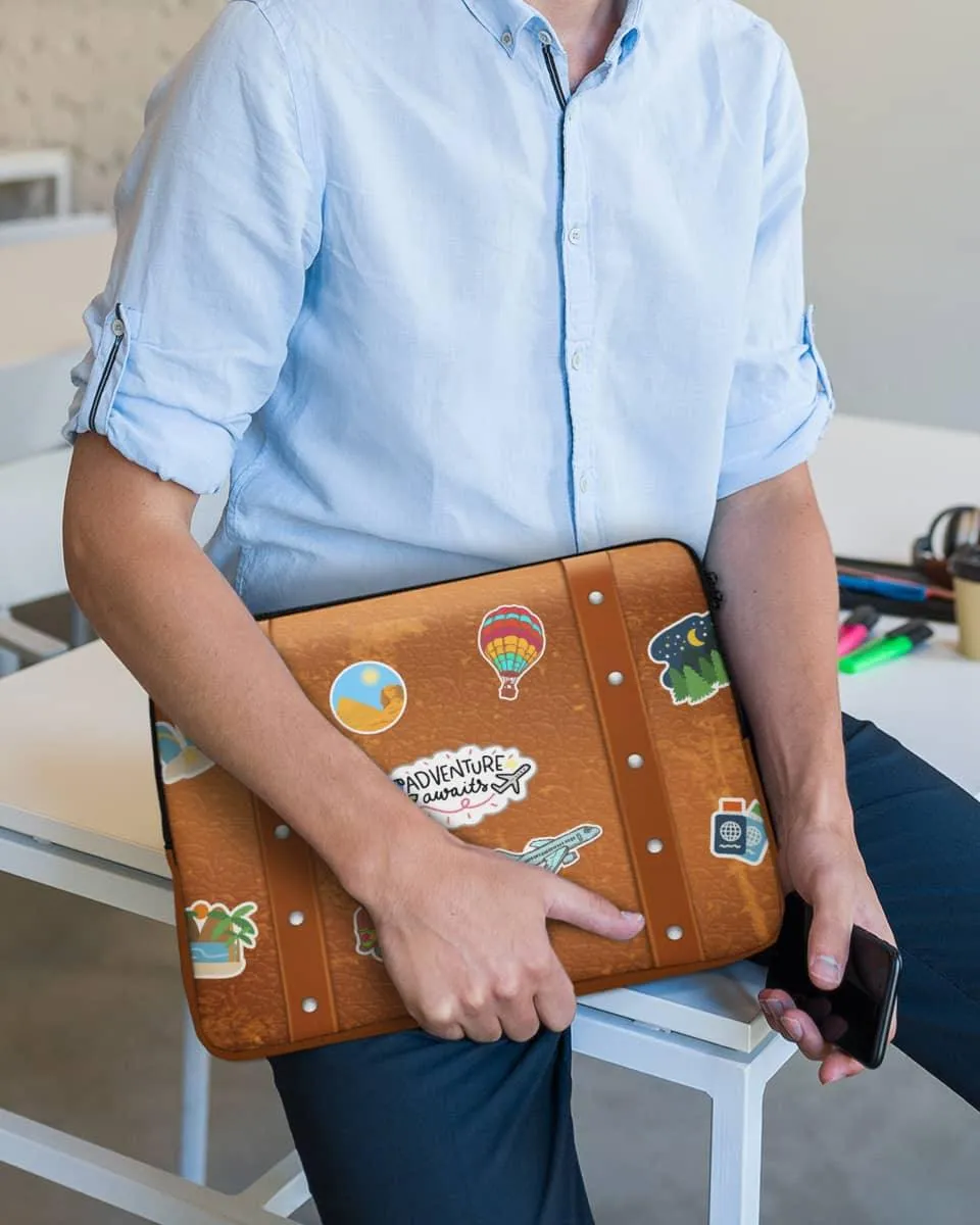 Travel Theme Cool Laptop Sleeve Bag