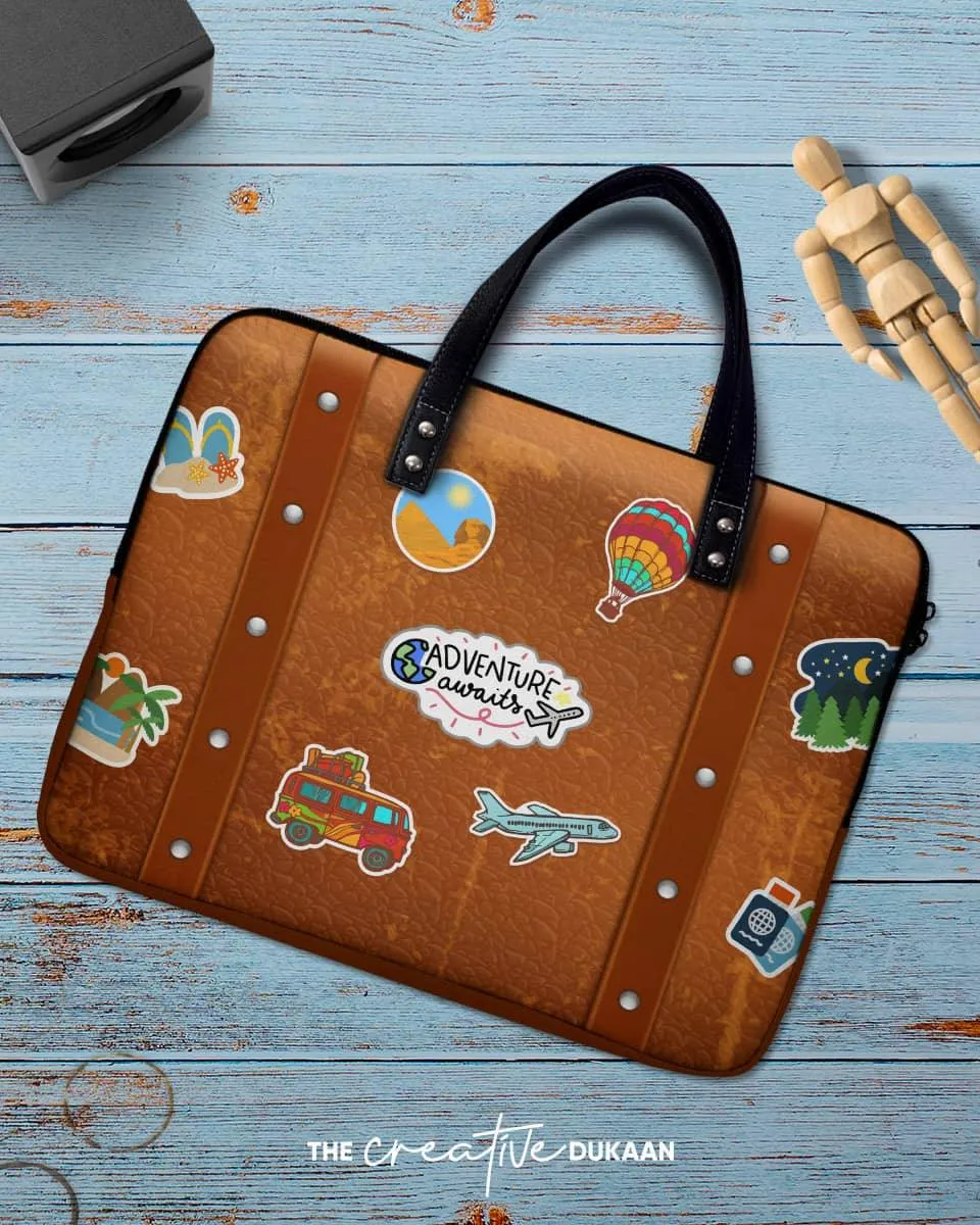 Travel Theme Cool Laptop Sleeve Bag