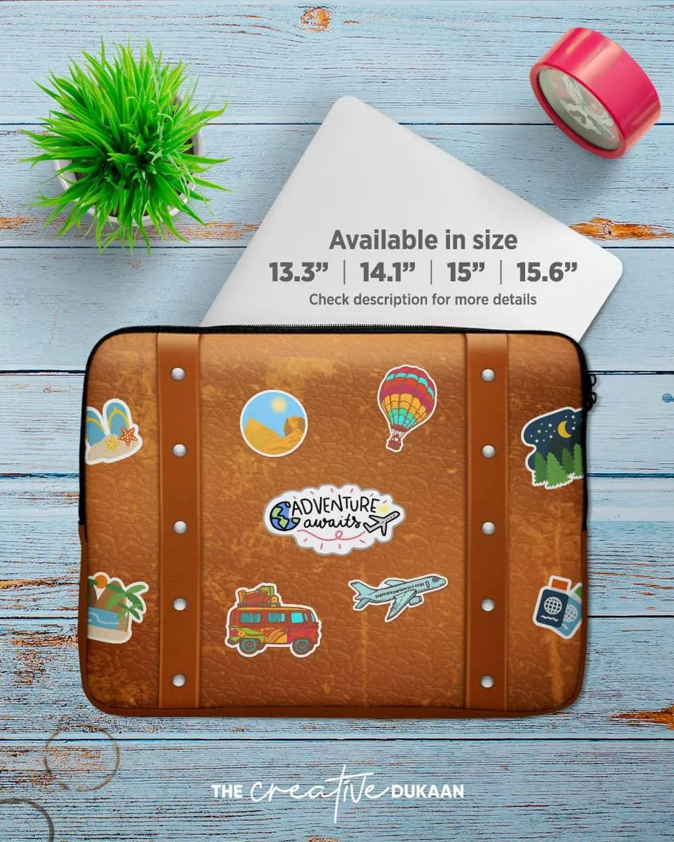 Travel Theme Cool Laptop Sleeve Bag