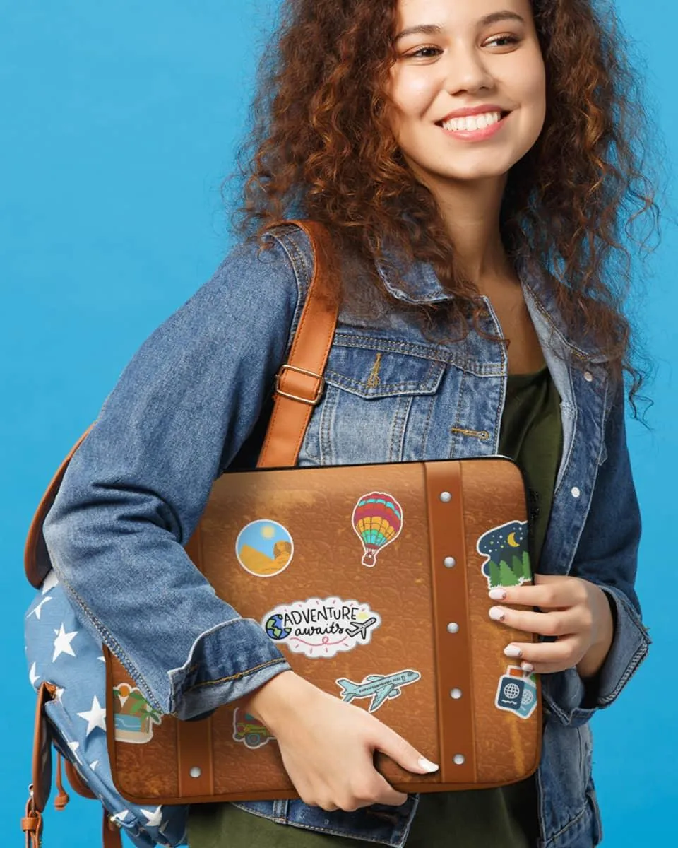 Travel Theme Cool Laptop Sleeve Bag