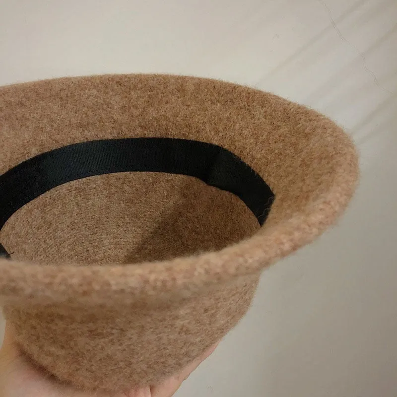 Versatile Spring Foldable Bucket Hats crafted from Wool Blend