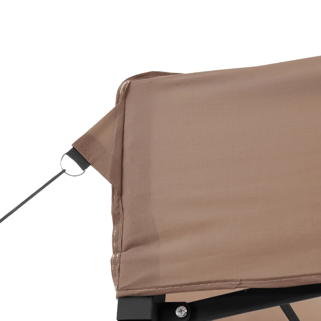 vidaXL Foldable Party Tent Pop-Up Brown 200x200x306 cm