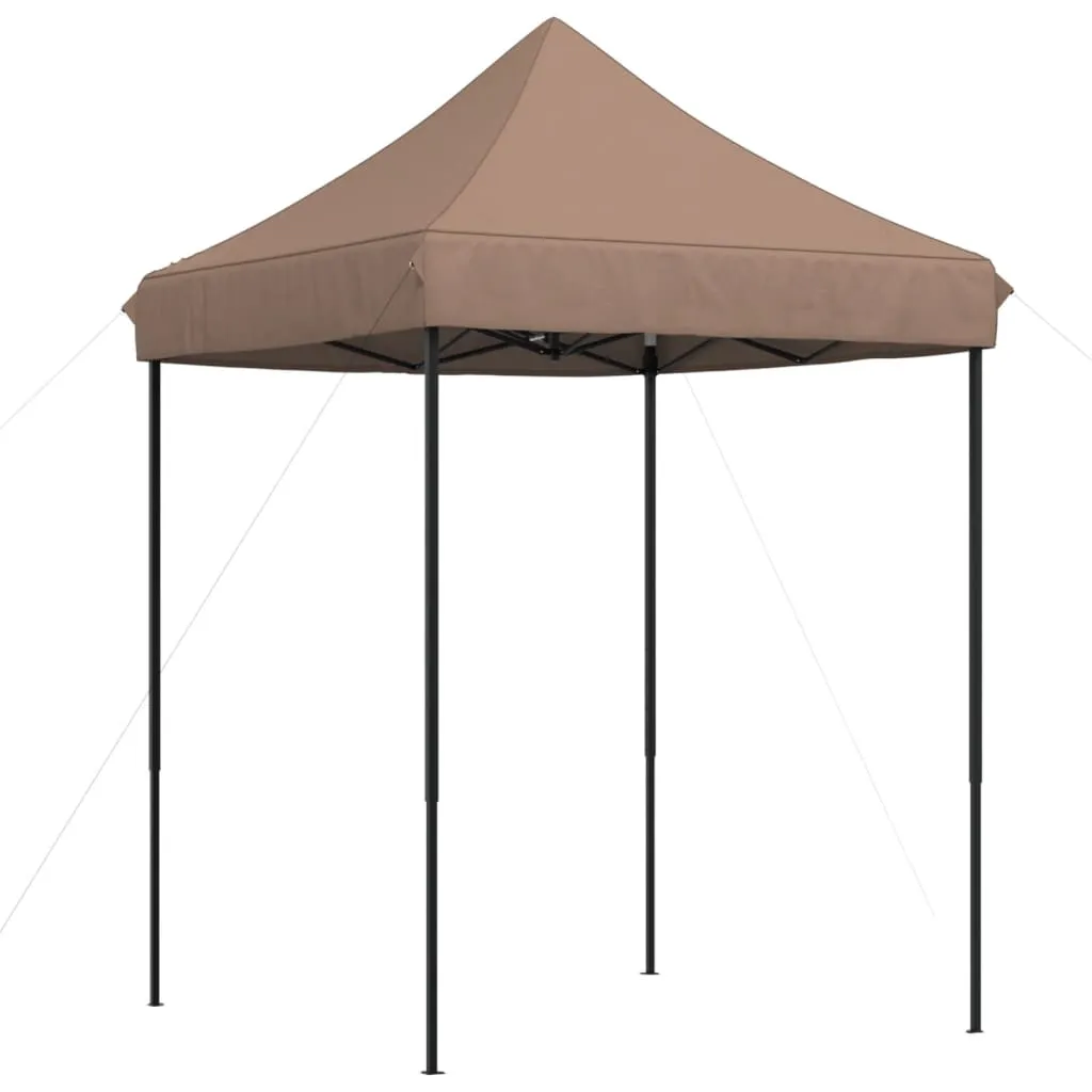 vidaXL Foldable Party Tent Pop-Up Brown 200x200x306 cm