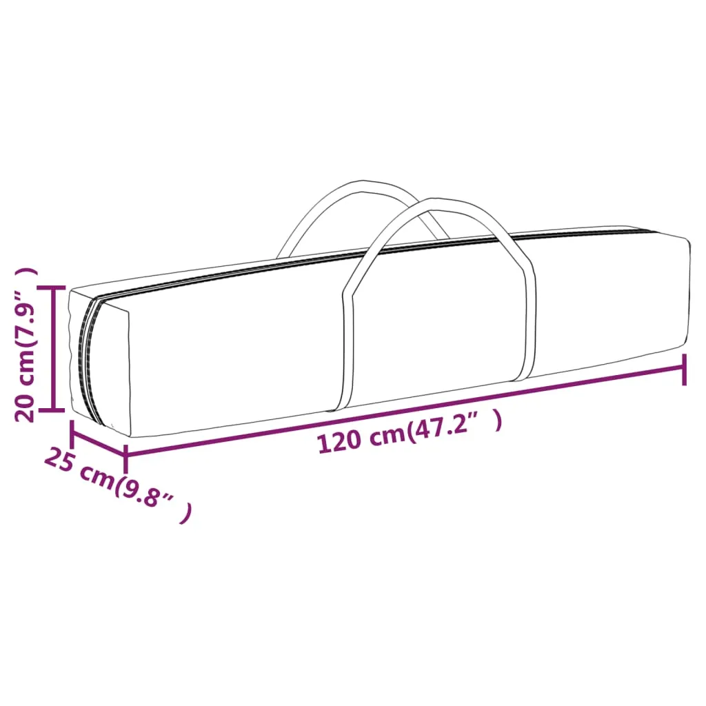 vidaXL Folding Party Tent with Sidewalls Cream 3x6 m