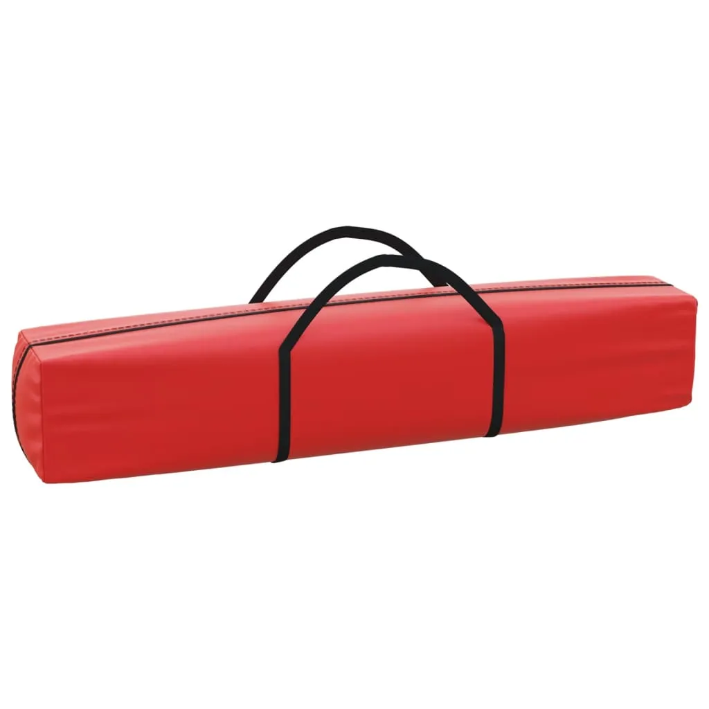 vidaXL Folding Party Tent with Sidewalls Red 3x3 m
