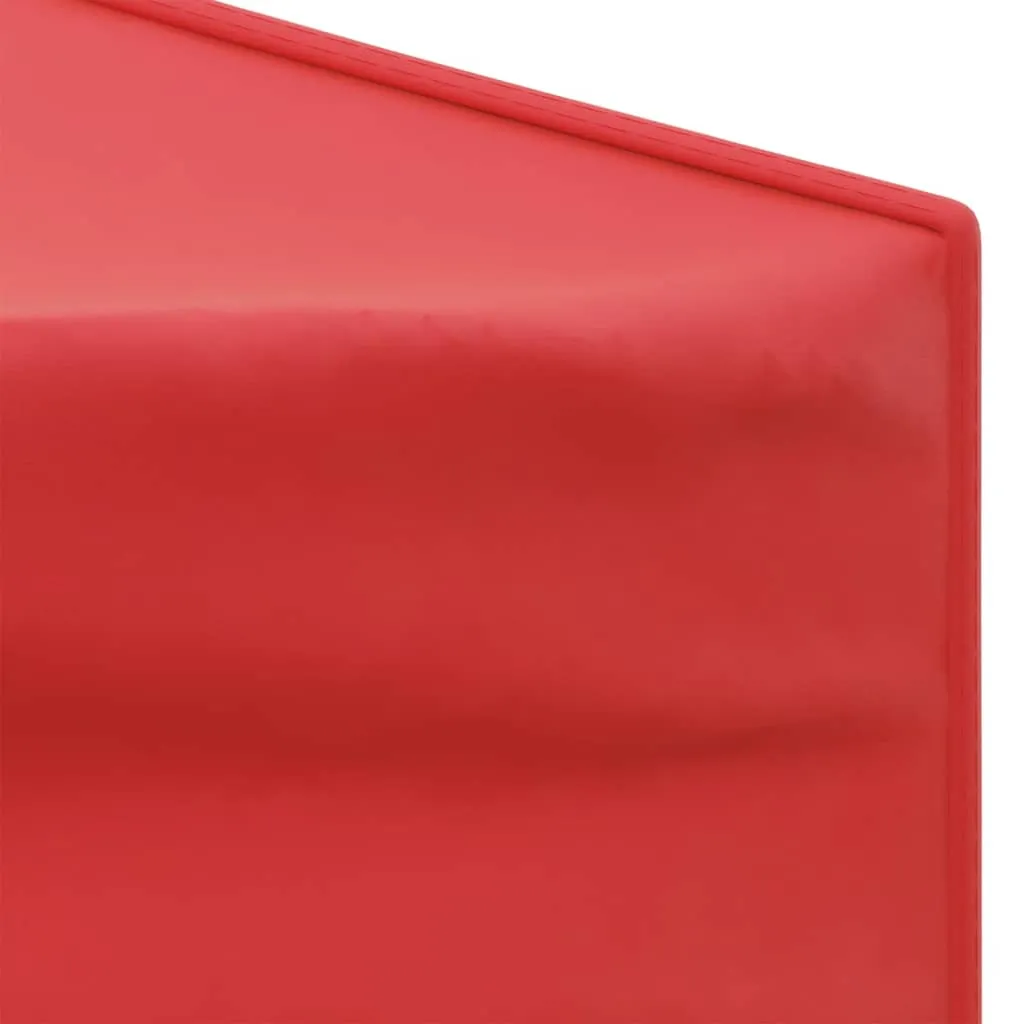 vidaXL Folding Party Tent with Sidewalls Red 3x3 m