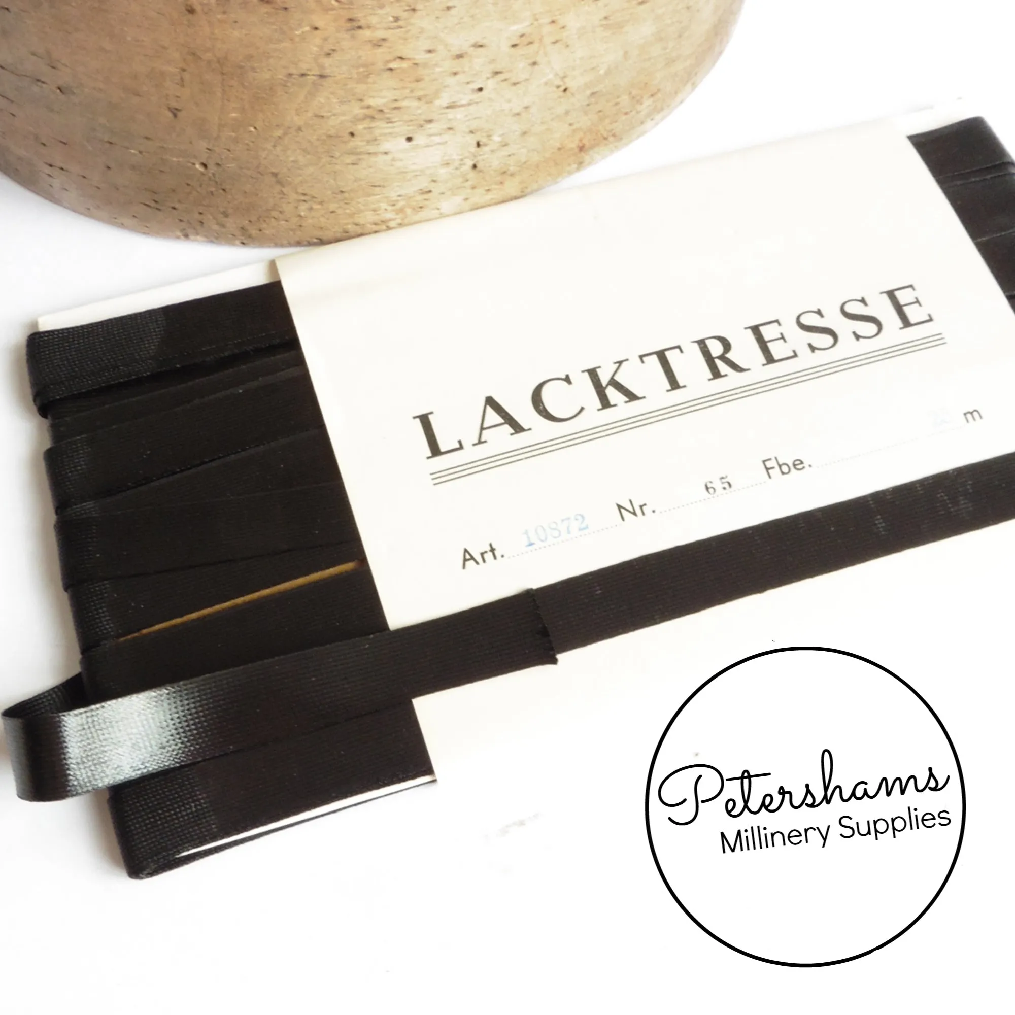 Vintage 15mm 'Lacktresse' Tailor Braid Ribbon - Full Card (25m)