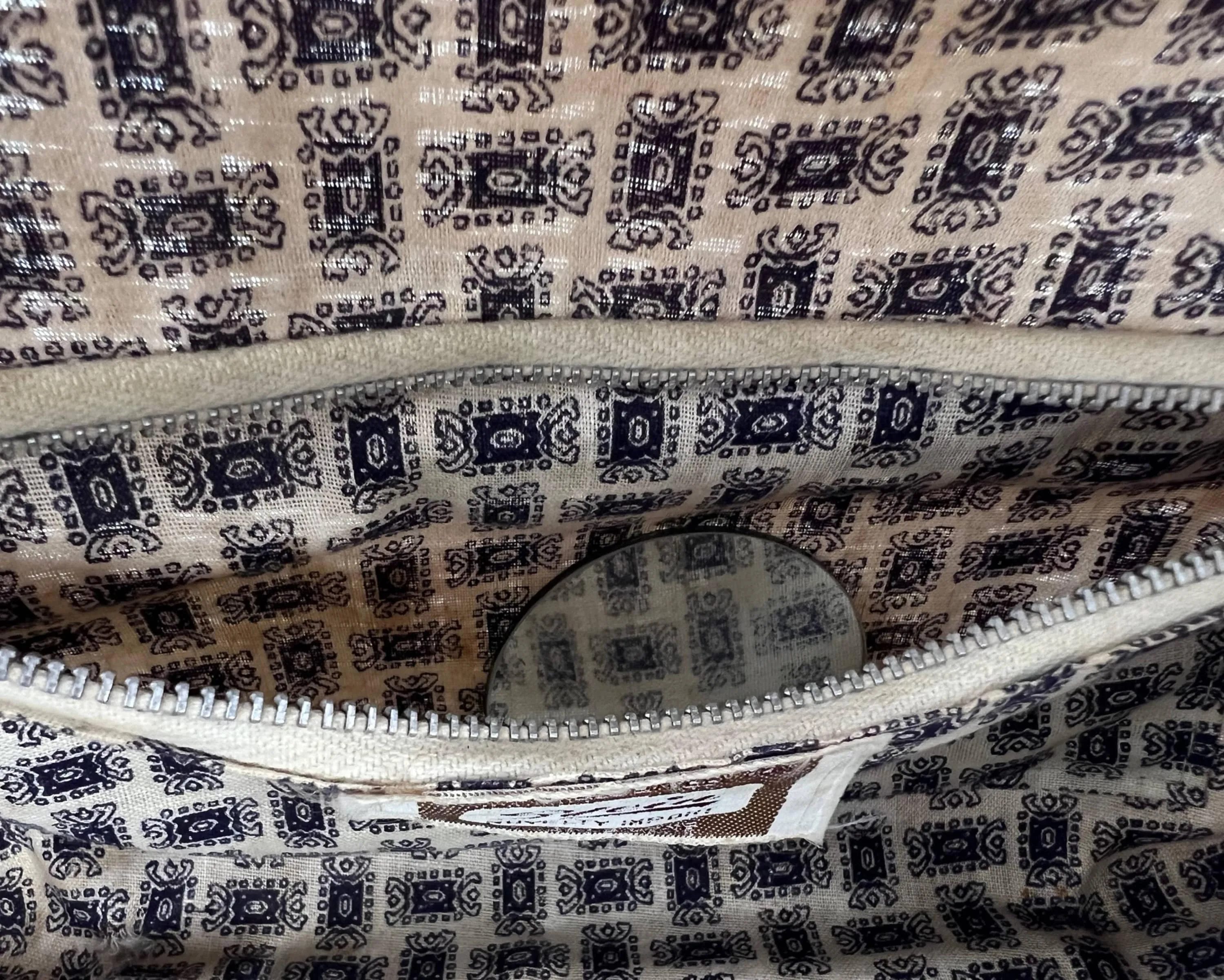 Vintage 1960s Wicker Handbag Purse Stein Novelty Import Hong Kong