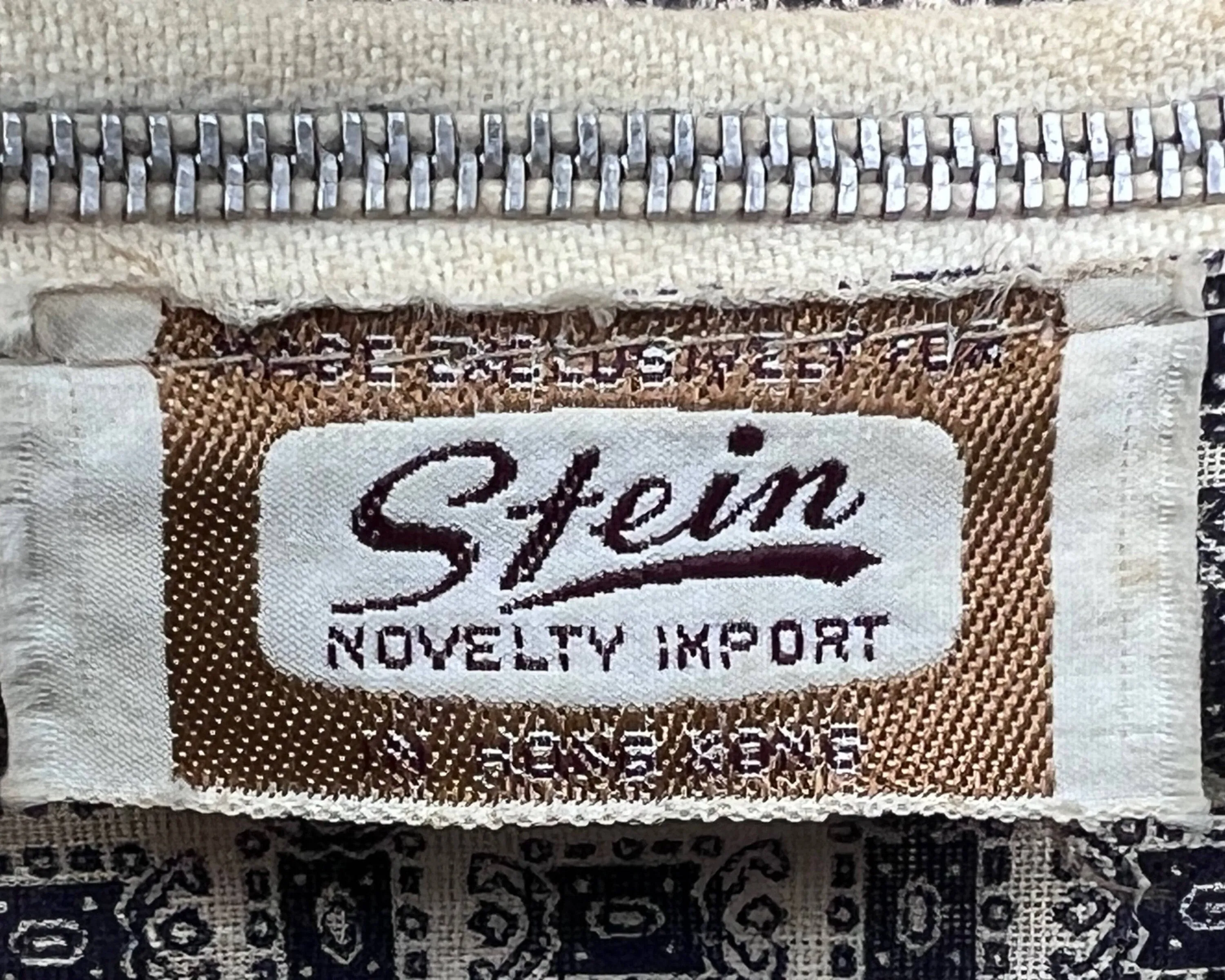 Vintage 1960s Wicker Handbag Purse Stein Novelty Import Hong Kong