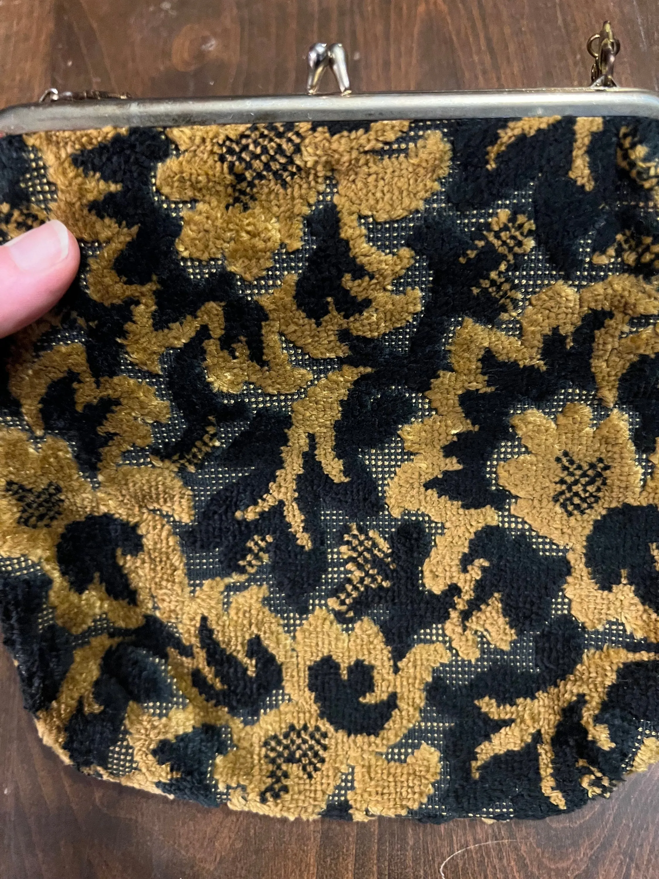 Vintage 70's carpet bag purse
