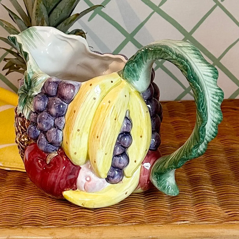 Vintage Ceramic Fruit Pitcher