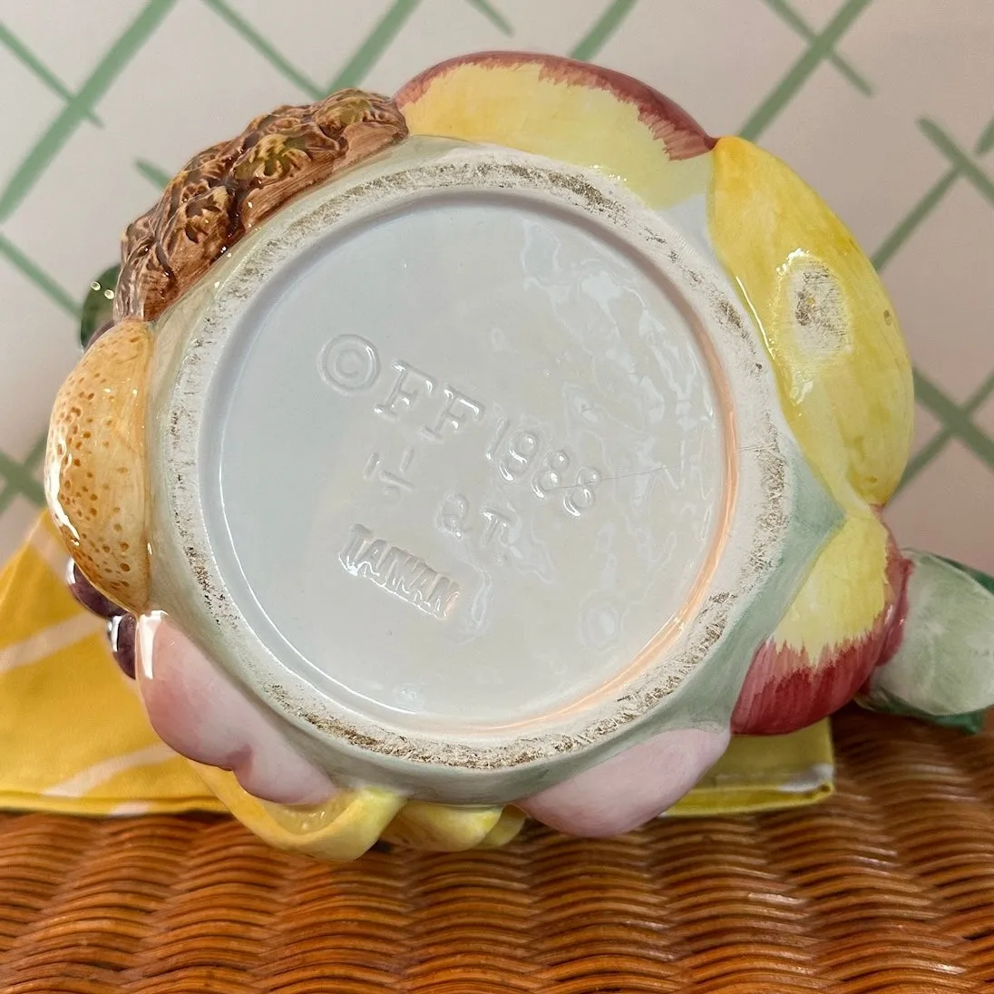 Vintage Ceramic Fruit Pitcher