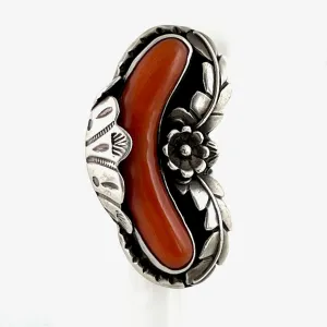 Vintage Coral Ring<br>Size: 6.5
