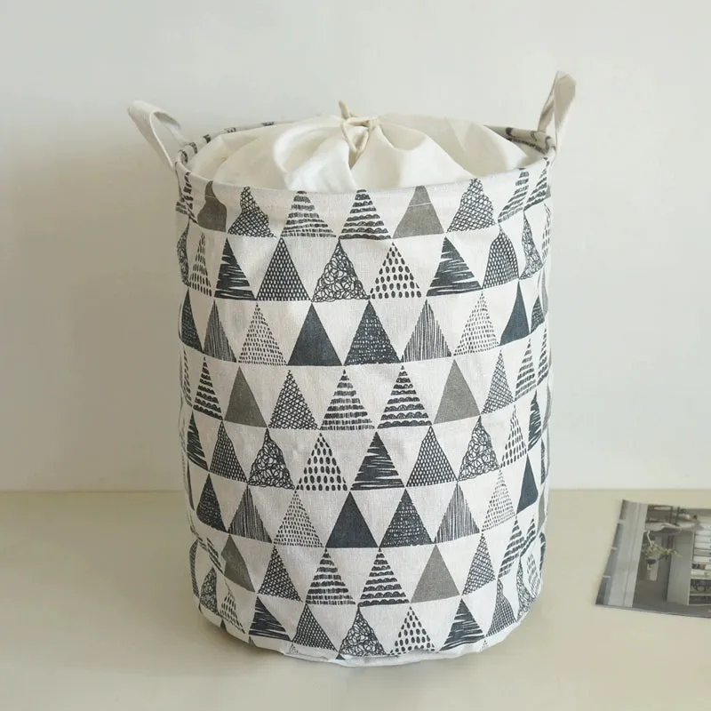 Vintage Fabric Foldable Dustproof Hamper