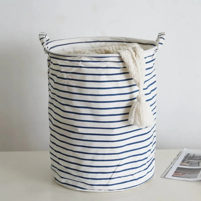Vintage Fabric Foldable Dustproof Hamper