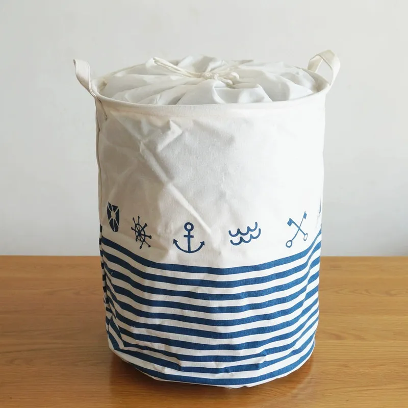 Vintage Fabric Foldable Dustproof Hamper