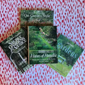 Vintage Garden Design Books, Set of 4