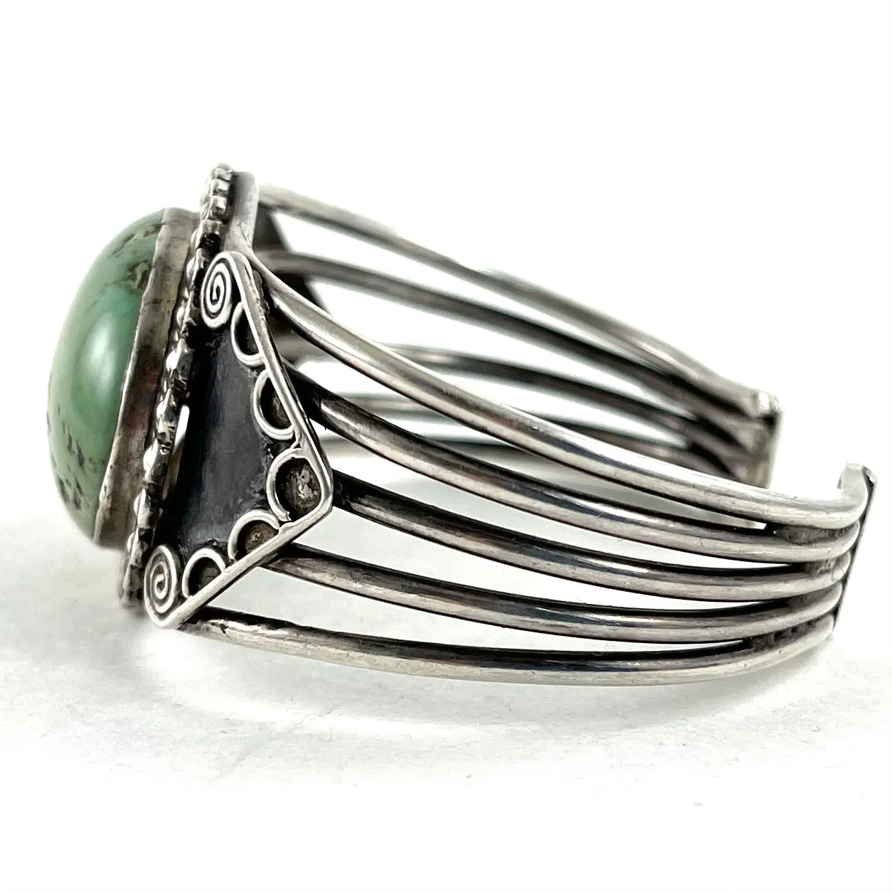 Vintage Green Oval Turquoise