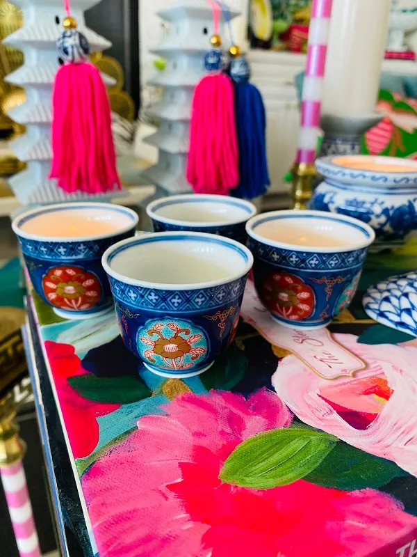 Vintage Imari Style tea cups - Japanese