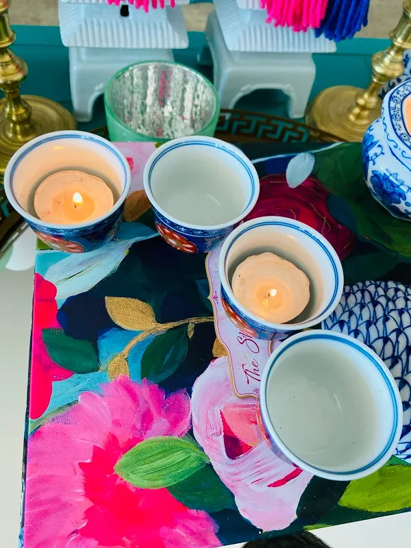 Vintage Imari Style tea cups - Japanese