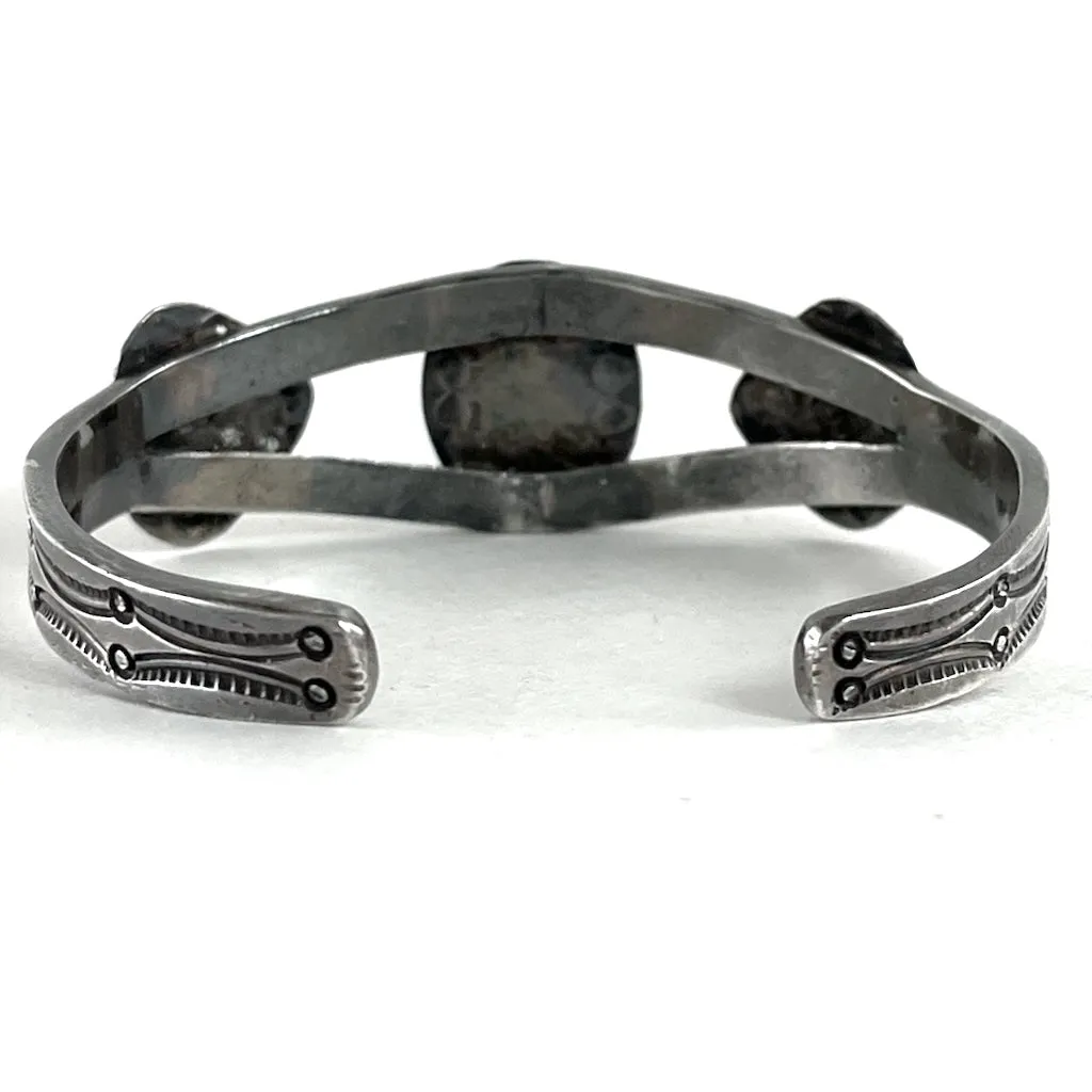 Vintage Ingot Three Stone Bracelet