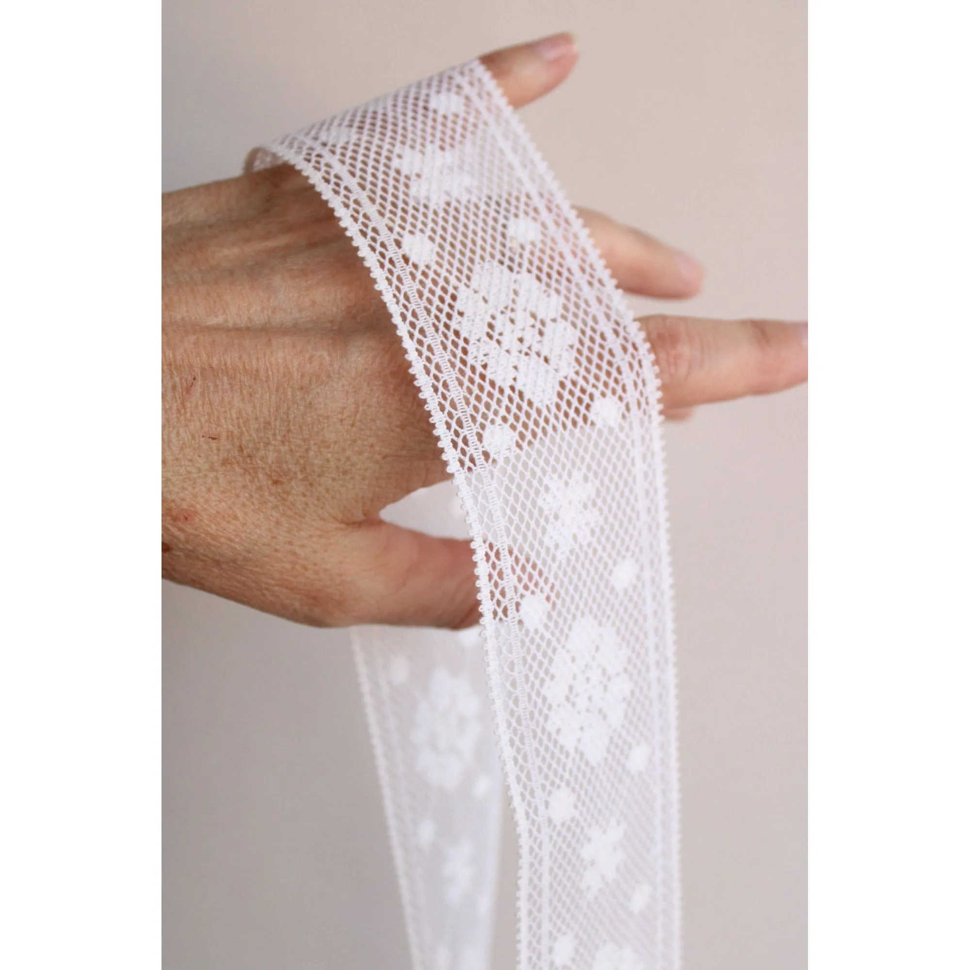 Vintage Lace Trim / Off White 2" Wide, Two Yards plus 29 Inches