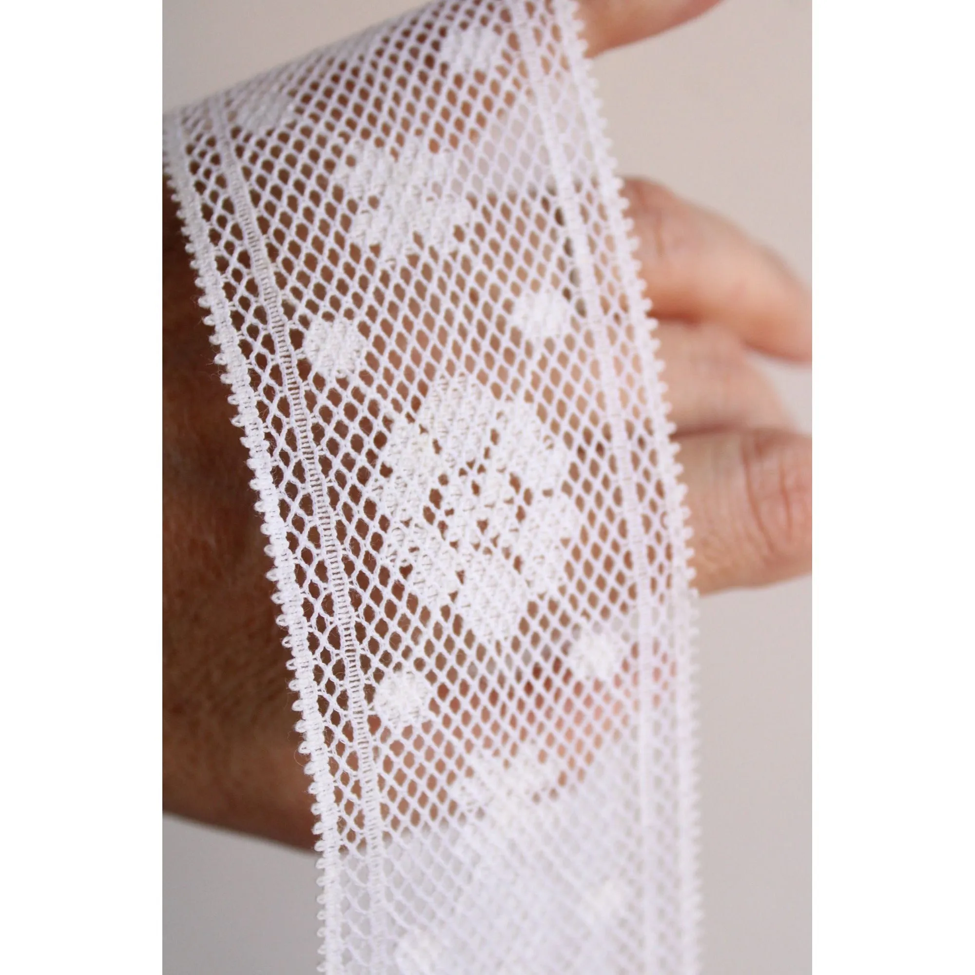 Vintage Lace Trim / Off White 2" Wide, Two Yards plus 29 Inches