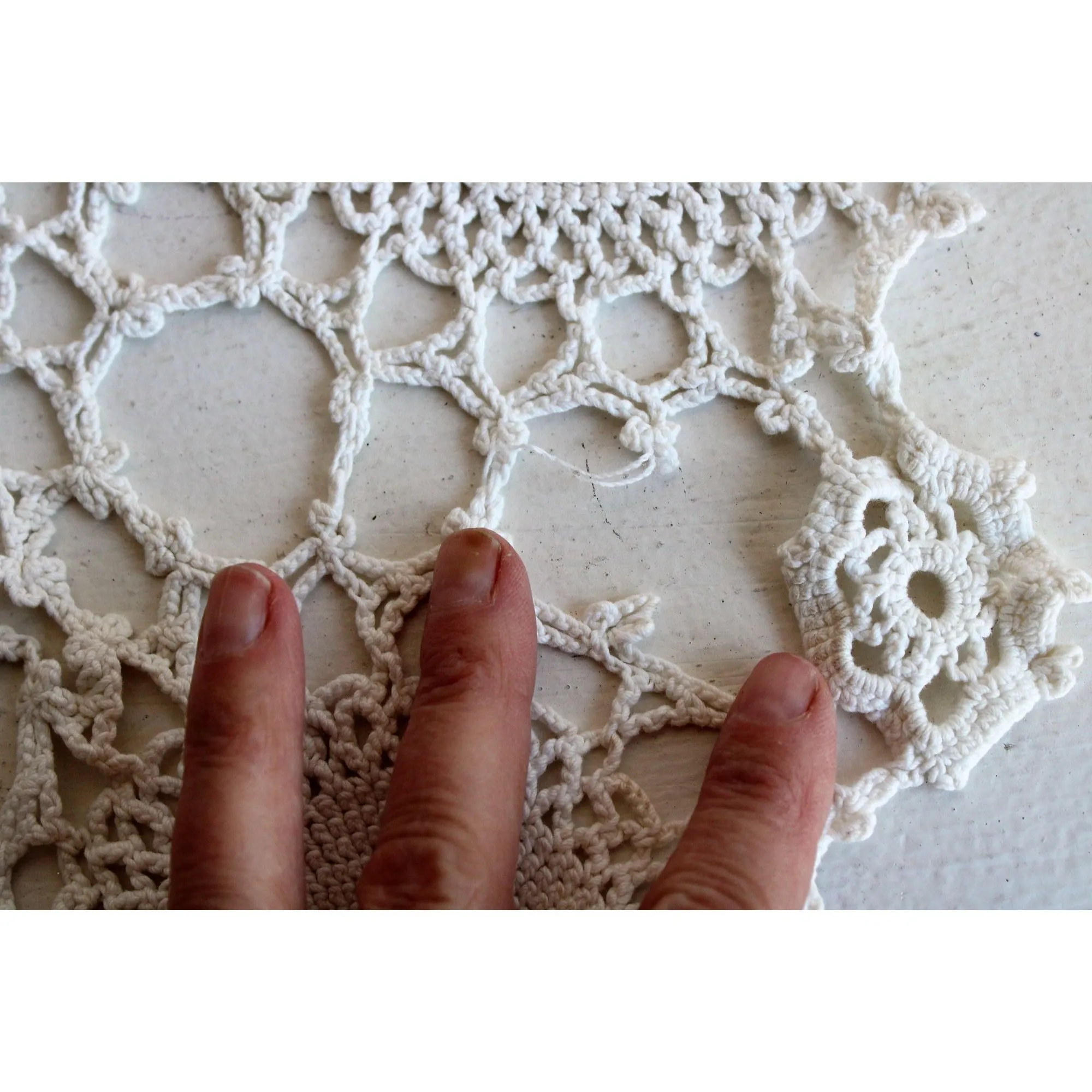 Vintage Lot of Thirteeen Crochet Doilies