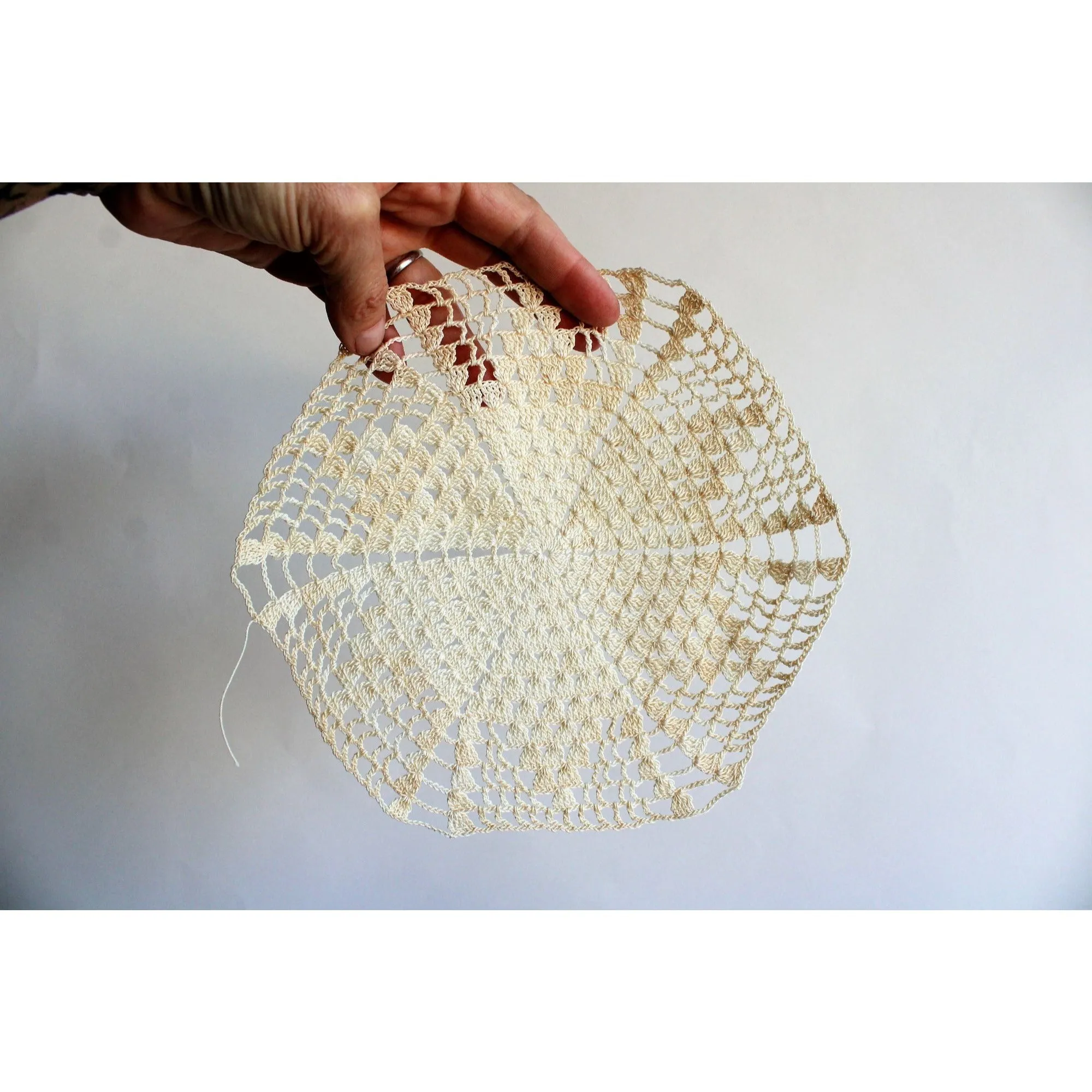 Vintage Lot of Thirteeen Crochet Doilies
