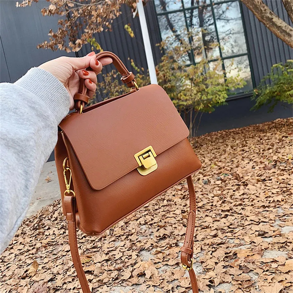 Vintage PU Leather Mini Shoulder Bag