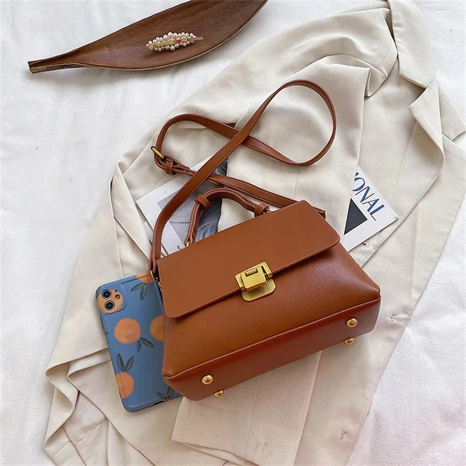 Vintage PU Leather Mini Shoulder Bag