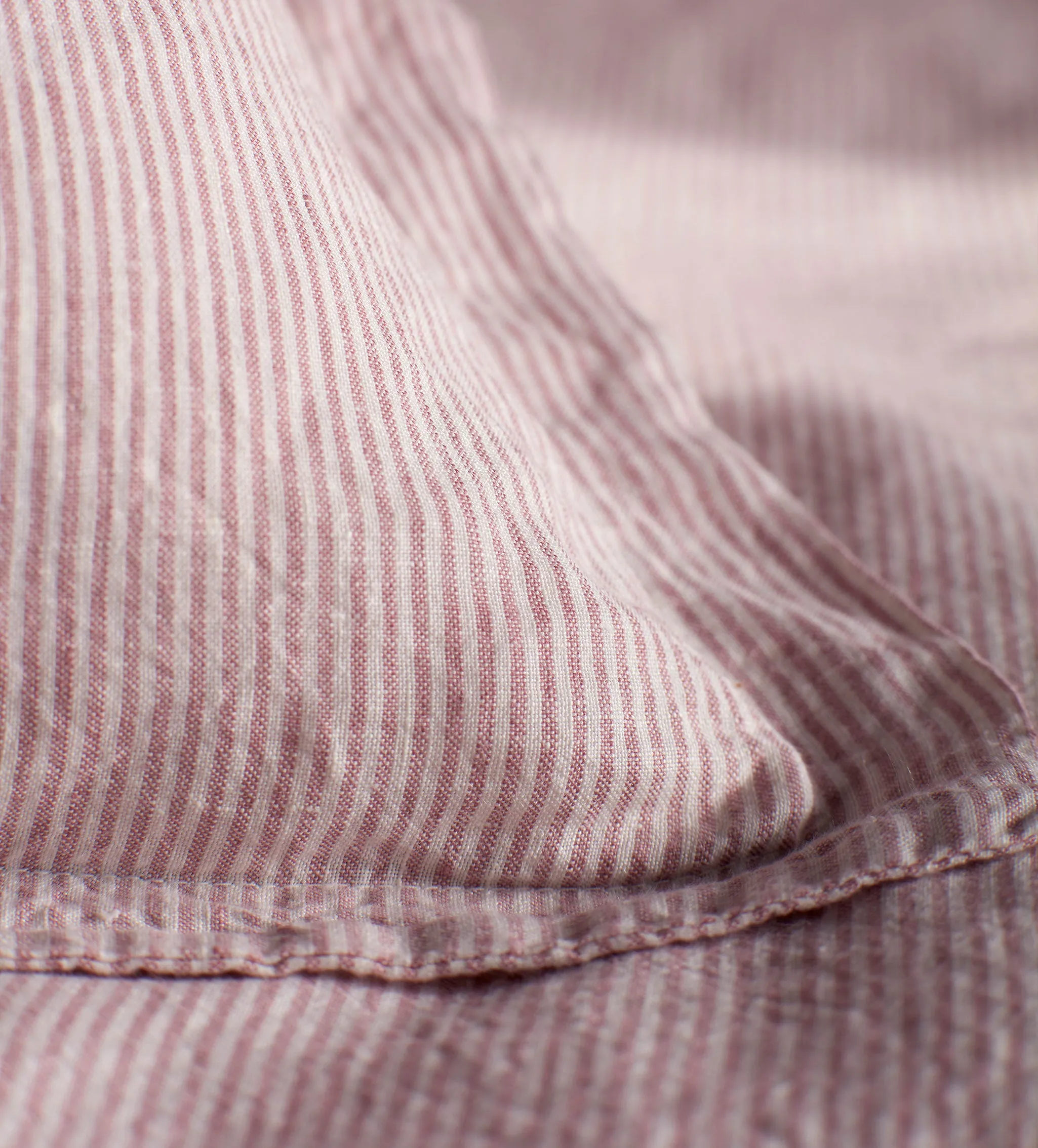 Vintage Rose Sid Stripe 100% Linen Bed Linen