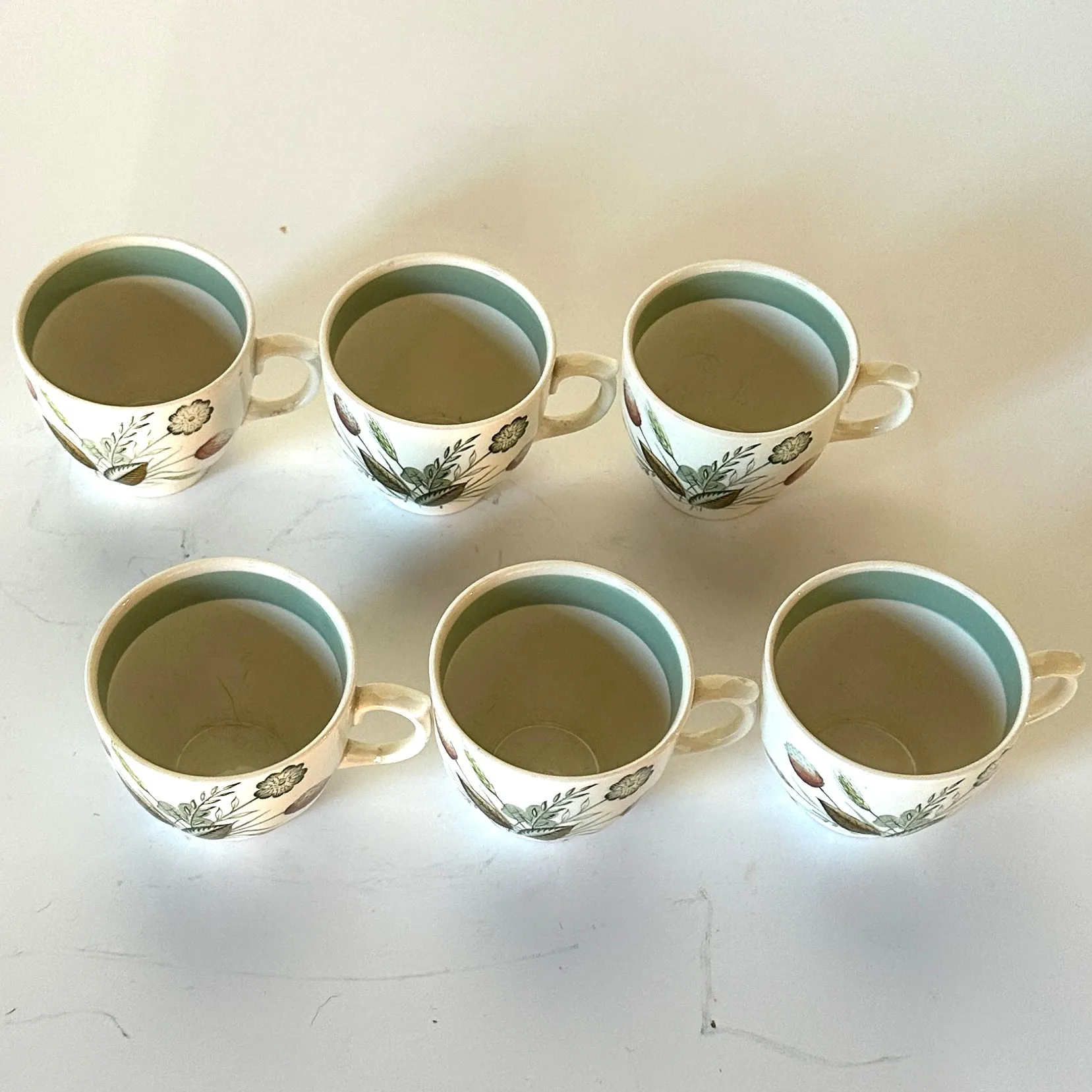 Vintage Woods Ware/Wood & Sons English Demitasse Cups, Set of 6