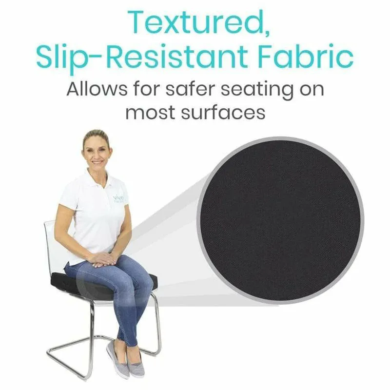Vive Health Foldable Wheelchair Cushion - Black