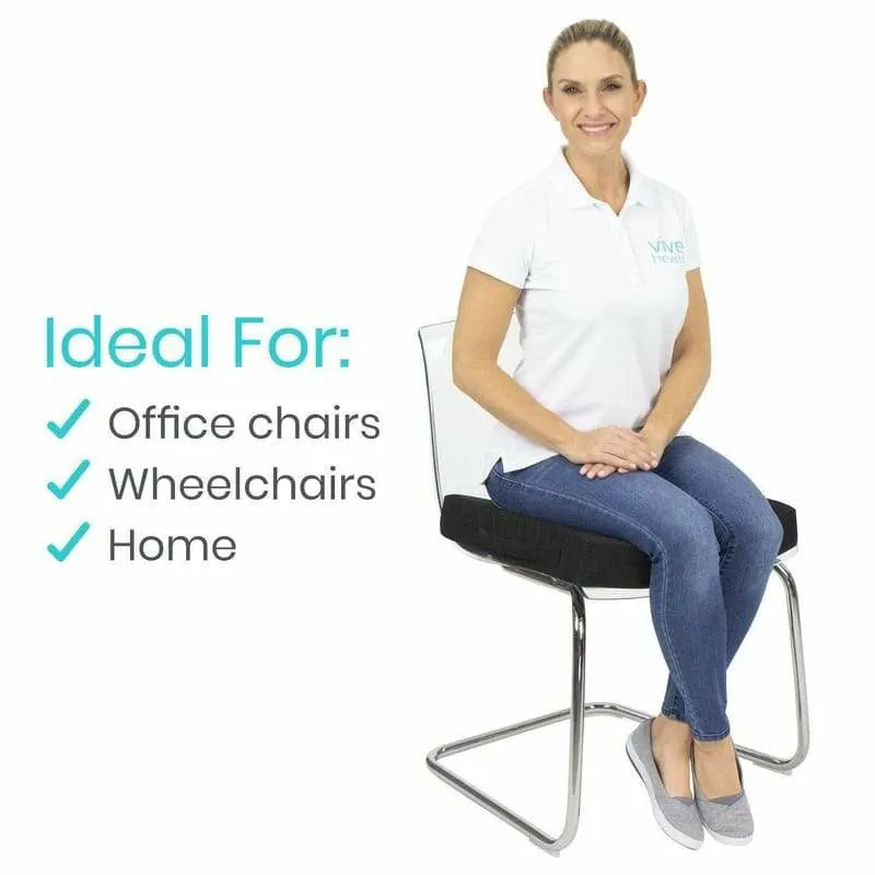 Vive Health Foldable Wheelchair Cushion - Black