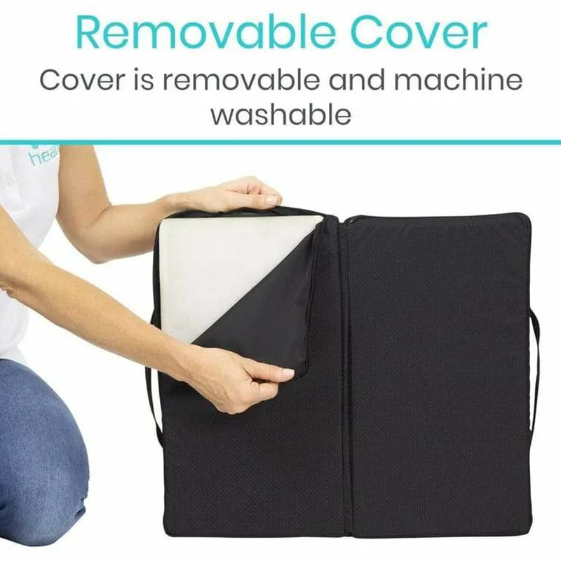 Vive Health Foldable Wheelchair Cushion - Black