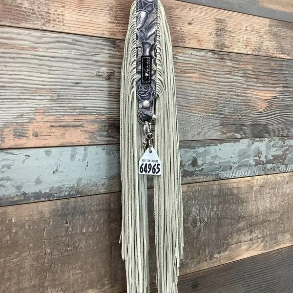 Western Mini Leather Fringe Strap 36" #64965