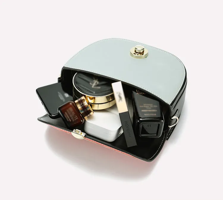 Women's Flap Crossbody Bag Ladies Shoulder Bag Leather Saddle Bags