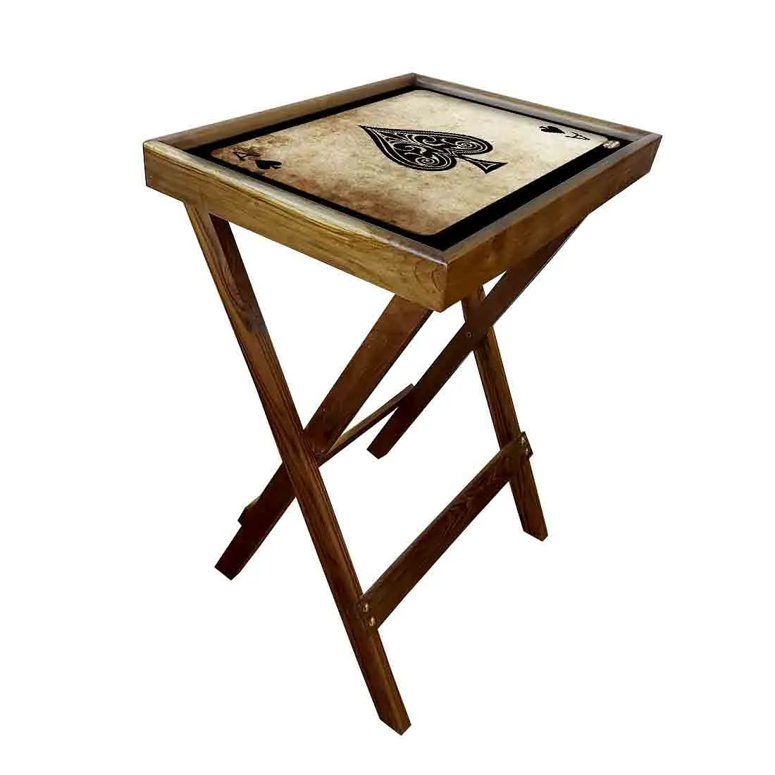 Wooden Foldable Table for Living Room Snacks Serving Tables - Ace