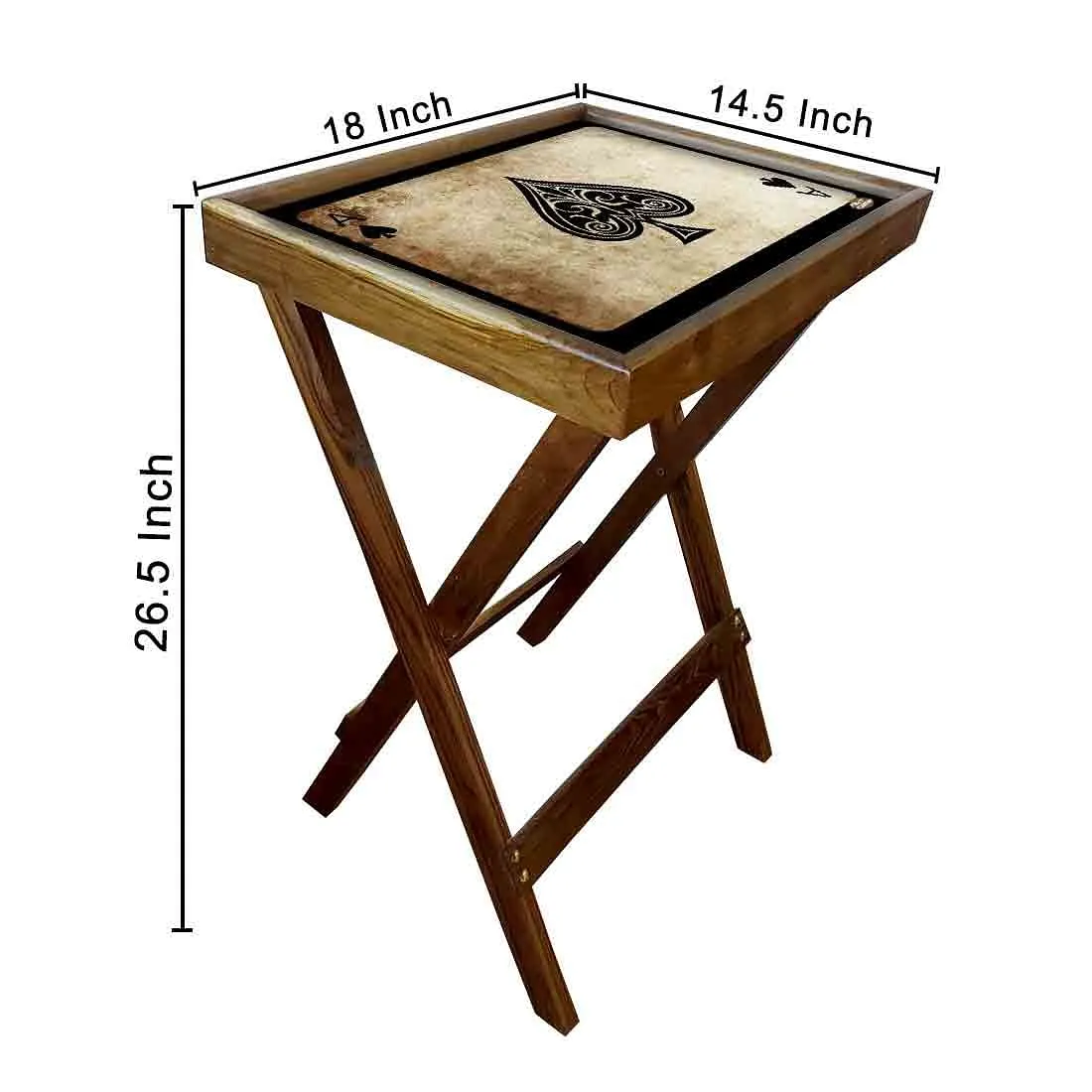 Wooden Foldable Table for Living Room Snacks Serving Tables - Ace