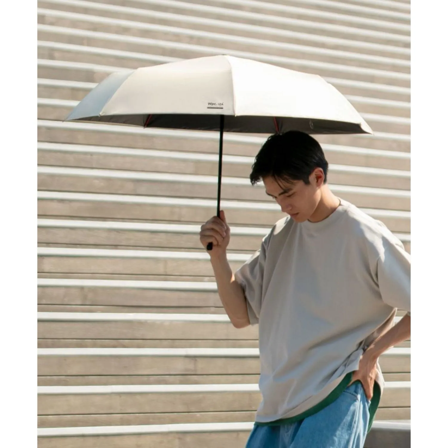 WPC IZA Wind Resistance UV Protection UPF 50  Men's Umbrella 55cm